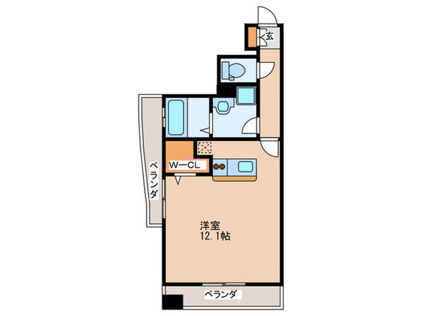 エスティメゾン京橋の物件間取画像